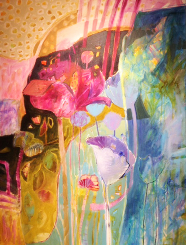 “Giverny Colors” Acrylic on Canvas, 40” x 30” by artist Dorothy Ganek. See her portfolio by visiting www.ArtsyShark.com