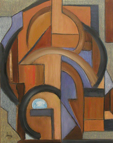 “Abstract #64” Oil, 24” x 30” by artist Ed Jaffe. See his portfolio by visiting www.ArtsyShark.com