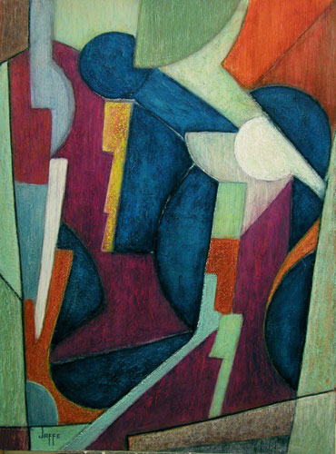 “Gestation“ Mixed Media, 36” x 48” by artist Ed Jaffe. See his portfolio by visiting www.ArtsyShark.com