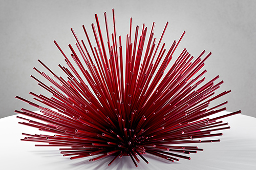 “Street Urchin” Powder-Coated Steel, 13" x 19" x 19" by artist Kevin Caron. See his portfolio by visiting www.ArtsyShark.com