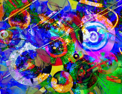 abstract mixed media art by Tracy Ellyn