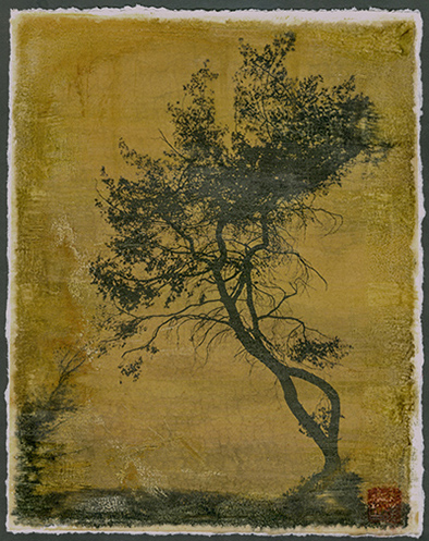 "KI IX" Photograph Printed on Hand Painted Watercolor Paper, Print by artist Sia Aryai. See his portfolio by visiting www.ArtsyShark.com