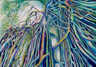 “The Curtain Call” Watercolor, 62cm x 80cm by artist Donna Maloney. See her portfolio by visiting www.ArtsyShark.com