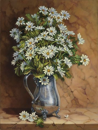 "Tribute to Lupetti" Oil on Linen, 18" x 24" by artist Carolyn Sterling. See her portfolio by visiting www.ArtsyShark.com