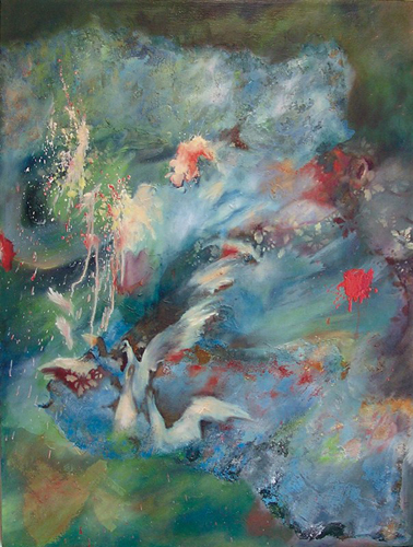 “Dissipation of a Dream on Waking” Oil on Canvas, 40" x 30” by artist Katie Hoffman. See her portfolio by visiting www.ArtsyShark.com