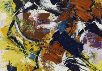 "Hope #6" Oil on Canvas, 36" x 36" by artist MaiYap. See her portfolio by visiting www.ArtsyShark.com