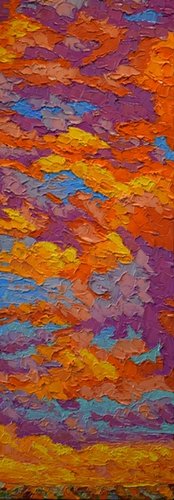 “Evening Approaches” Oil on Canvas, 48” x 18”by artist Jeff Ferst. See his portfolio by visiting www.ArtsyShark.com