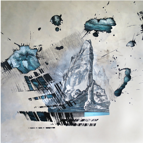 "Composition with Iceberg" by artist Antar Dayal. Read his story at www.ArtsyShark.com