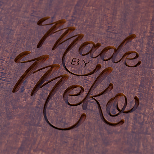 "Made By Meko Logo" 3D typography by Noah Camp. See more at www.ArtsyShark.com