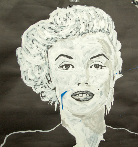 Marilyn portrait by Gabino Martinez, produced in a speed painting session.