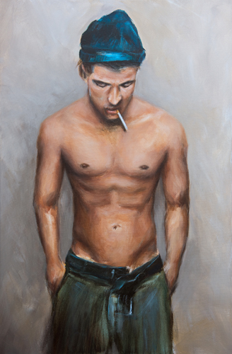 “Maybe Tomorrow” Acrylic on Canvas, 36” x 24” by artist Nicole Daniah Sidonie. See her portfolio by visiting www.ArtsyShark.com