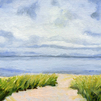 “Calm Waters” Oil on Canvas Board, 6" x 6" by artist Barbara Hart. See her portfolio by visiting www.ArtsyShark.com