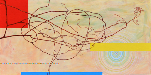 “Air 2” Enamel on Canvas, 48" x 24" by artist Scott McIntire. See his portfolio by visiting www.ArtsyShark.com