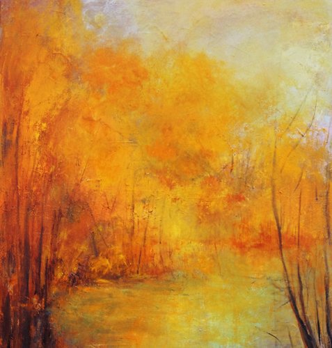 “Fall in Arroyo” Acrylic on Canvas, 36” x 48” by artist Anahid Minatsaghanian. See her portfolio by visiting www.ArtsyShark.com