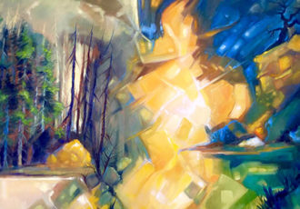 "Gold" Oil on Canvas, 40" x 30" by artist Gary Karasek. See his portfolio by visiting www.ArtsyShark.co