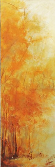 “Summer Breeze” Acrylic on Canvas, 12” x 36” by artist Anahid Minatsaghanian. See her portfolio by visiting www.ArtsyShark.com