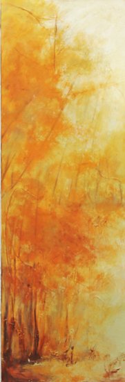 “Summer Breeze” Acrylic on Canvas, 12” x 36” by artist Anahid Minatsaghanian. See her portfolio by visiting www.ArtsyShark.com