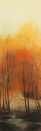 “The Twilight” Acrylic on Canvas, 12” x 36”by artist Anahid Minatsaghanian. See her portfolio by visiting www.ArtsyShark.com 