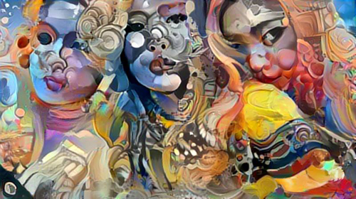 "Three Graces" mixed media, 17" x 30" by Paul Meillon. See his artist feature at www.ArtsyShark.com