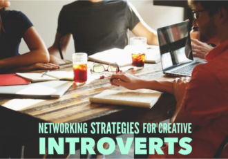 Networking Strategies for Creative Introverts. Read about it at www.ArtsyShark.com