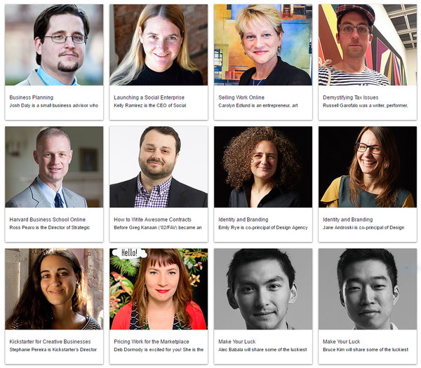 2016 RISD Art x Business Bootcamp Speakers