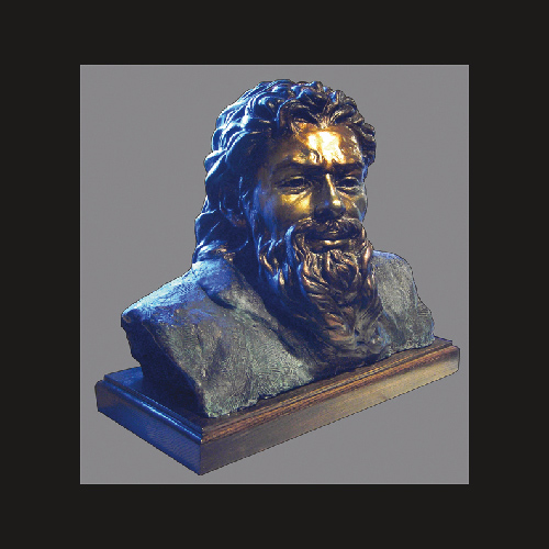 "Zeus" bronze, 15.5" x 18" x 10" by Bren Sibilsky. See her feature at www.ArtsyShark.com