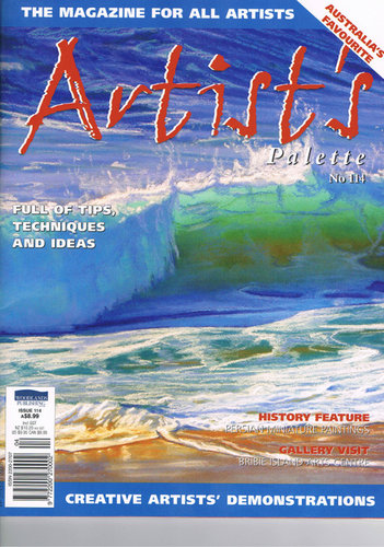 “Wet & Wild” Front Cover Feature on Artist's Palette Magazine by artist Carole Elliott. See her portfolio by visiting www.ArtsyShark.com