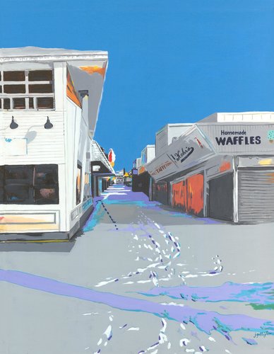 "Kohr's Ice Cream" acrylic, 16" x 20" by Joan Gallagher. See her portfolio at www.ArtsyShark.com