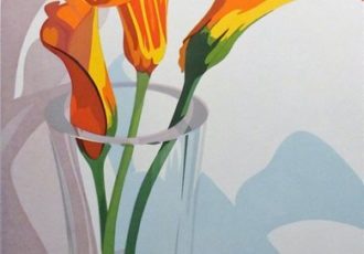 “Three Calla Lilies” Limited Edition Serigraph, 23” x 18” by artist Anne Silber. See her portfolio by visiting www.ArtsyShark.com