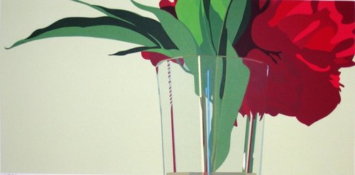 “Waterline” Limited Edition Serigraph, 15” x 30” by artist Anne Silber. See her portfolio by visiting www.ArtsyShark.com