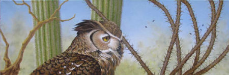"Bird’s Eye View” Oil on Canvas, 10” x 30”by artist Muriel Timmons. See her portfolio by visiting www.ArtsyShark.com