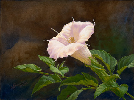 “Sonoran Elegance, Defined” Oil on Canvas, 9” x 12” by artist Muriel Timmons. See her portfolio by visiting www.ArtsyShark.com