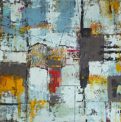 mixed media abstract painting by Paige Hirsch