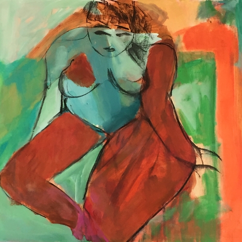 Artwork by Robin Okun, in the article "Art & Women" at www.ArtsyShark.com