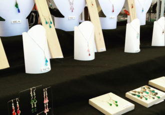 Sundrop Jewelry's wholesale trade show booth