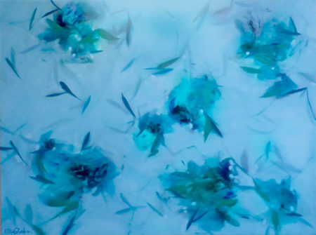 “beneath the surface” Oil on Canvas, 48” x 36” by artist Elisa Sheehan. See her portfolio by visiting www.ArtsyShark.com