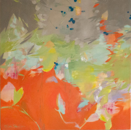 “Orange Crush I” Oil on Canvas, 30” x 30” by artist Elisa Sheehan. See her portfolio by visiting www.ArtsyShark.com