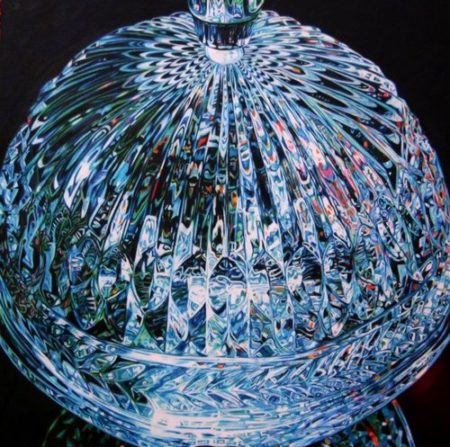 “Crystal #29 – Dome” Colored Pencil on Wood, 30" x 30" by artist Carol Scott. See her portfolio by visiting www.ArtsyShark.com