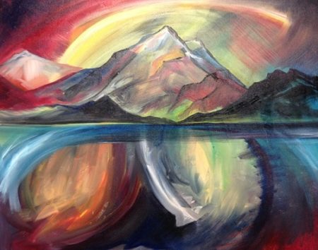 "Infinite" Oil on Canvas, 30" x 24" by artist Allison McGree. See her portfolio by visiting www.ArtsyShark.com