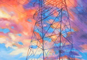 “Colossus” Oil on Canvas, 40” x 30” by artist Bonnie Lambert. See her portfolio by visiting www.ArtsyShark.com