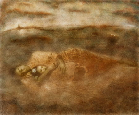 “The Awakening” Mixed Media/Oil Printing/Lithography Inks, 24” x 20” by artist Frantisek Stouhal. See his portfolio by visiting www.ArtsyShark.com