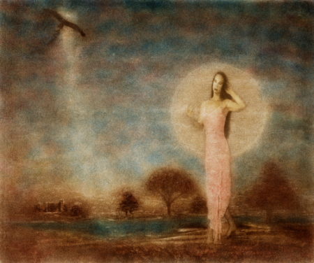 “To the Other Side” Mixed Media/Oil Printing/Lithography Inks, 24” x 20” by artist Frantisek Stouhal. See his portfolio by visiting www.ArtsyShark.com