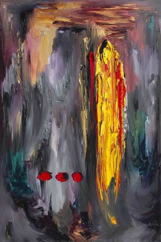 “Eternal Flame” 3D Oil on Canvas, 72” x 108” by artist JD Miller. See his portfolio by visiting www.ArtsyShark.com