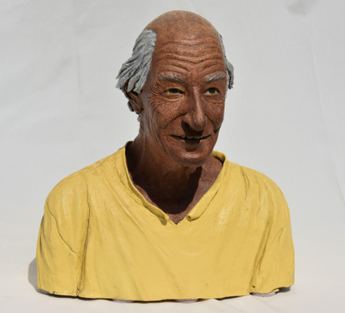 "Paul S." Clay, 15" x 16" x 10" by artist Daniel Bassett. See his portfolio by visiting www.ArtsyShark.com