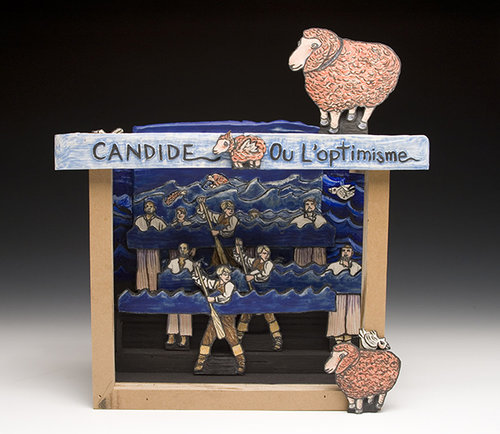 Candide at Sea by artist Stephanie Osser. See her artist feature at www.ArtsyShark.com