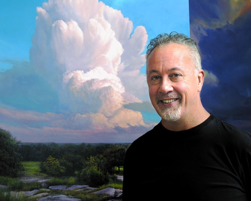 Artist Layne Johnson in his studio.See his portfolio by visiting www.ArtsyShark.com