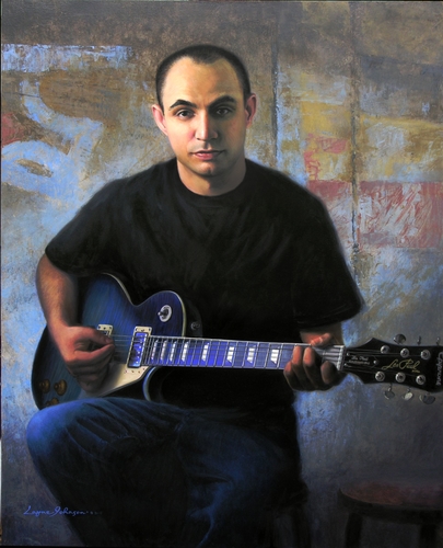 “Stephan” Oil on Panel, 24” x 30” by artist Layne Johnson. See his portfolio by visiting www.ArtsyShark.com