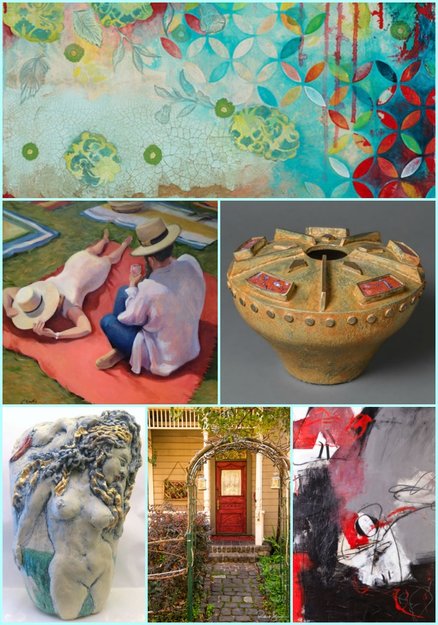 Featured Artist Collage on www.ArtsyShark.com