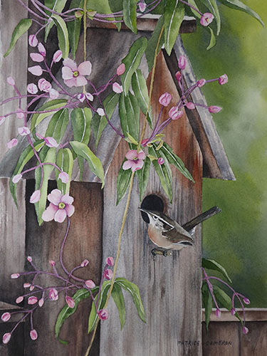 “Coming Home” Watercolor on Paper, 15” x 22”by artist Patrice Cameron. See her portfolio by visiting www.ArtsyShark.com 