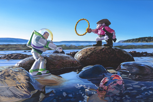 “Manifest Destiny” Oil on Canvas, 36” x 24”by artist Karen Hackenberg. See her portfolio by visiting www.ArtsyShark.com